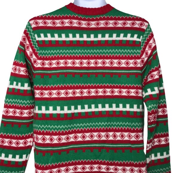 NWT 33 Degrees Pullover Sweater Mens S Santa Claus Cat Ugly Christmas Holiday - Picture 8 of 10